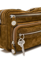 Acne Studios Camero Party Suede Shoulder bag - Brown - One Size