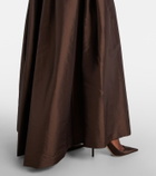 Simkhai Julip belted taffetta gown