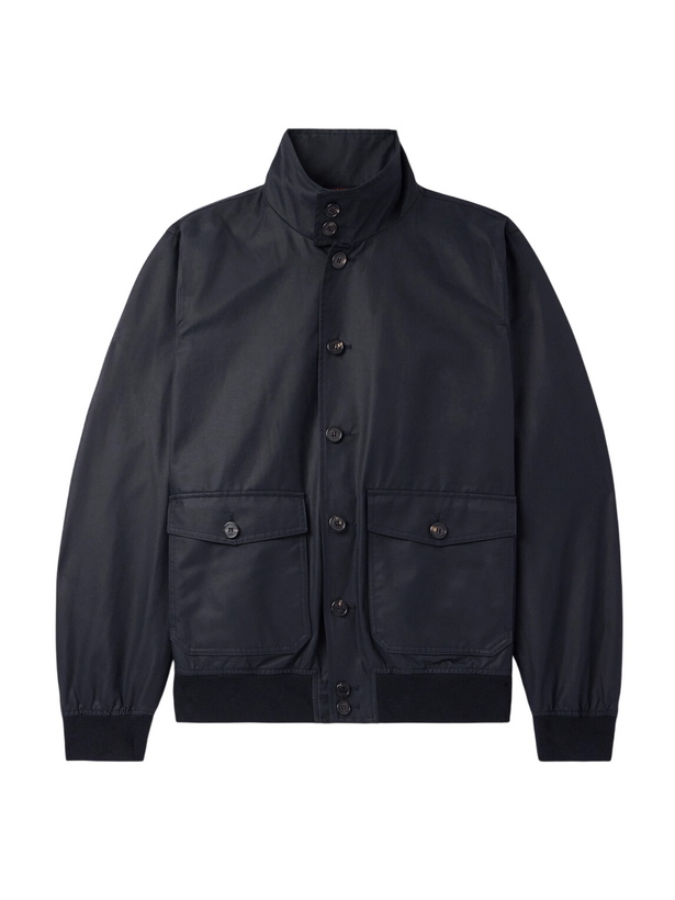 Photo: Slowear - Montedoro Cotton-Blend Shell Bomber Jacket - Blue