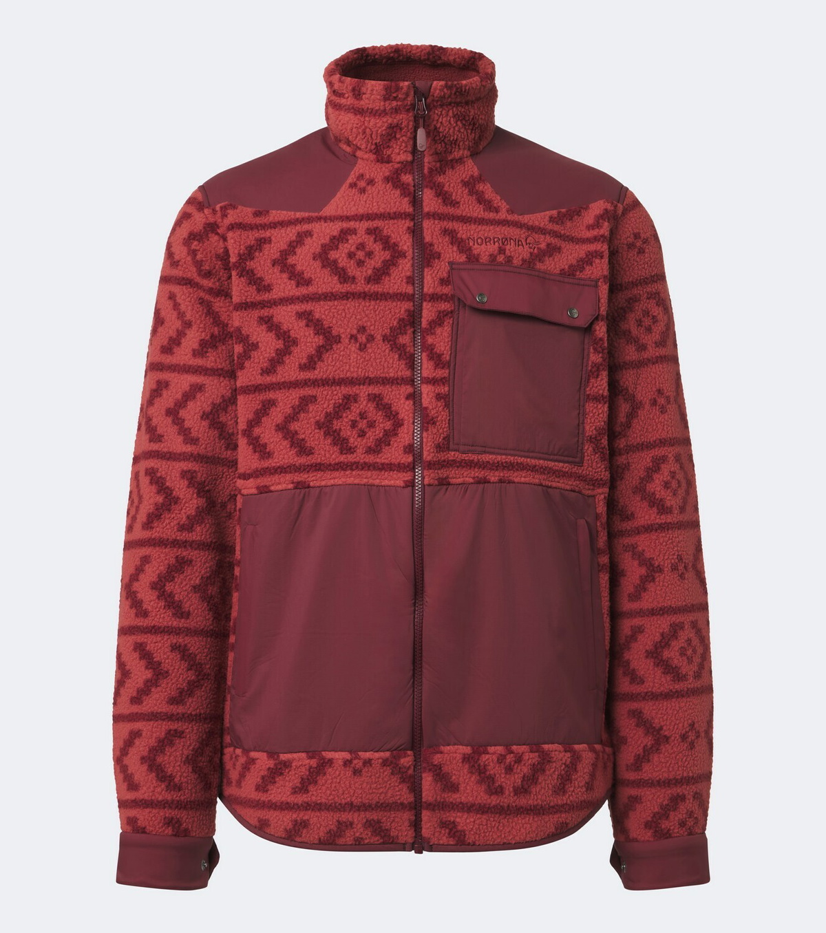 Norrøna Tamok printed fleece jacket