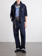 KAPITAL - Printed Cotton-Jersey T-Shirt - Gray