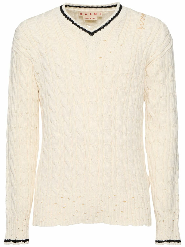 Photo: MARNI V-neck Knitted Sweater