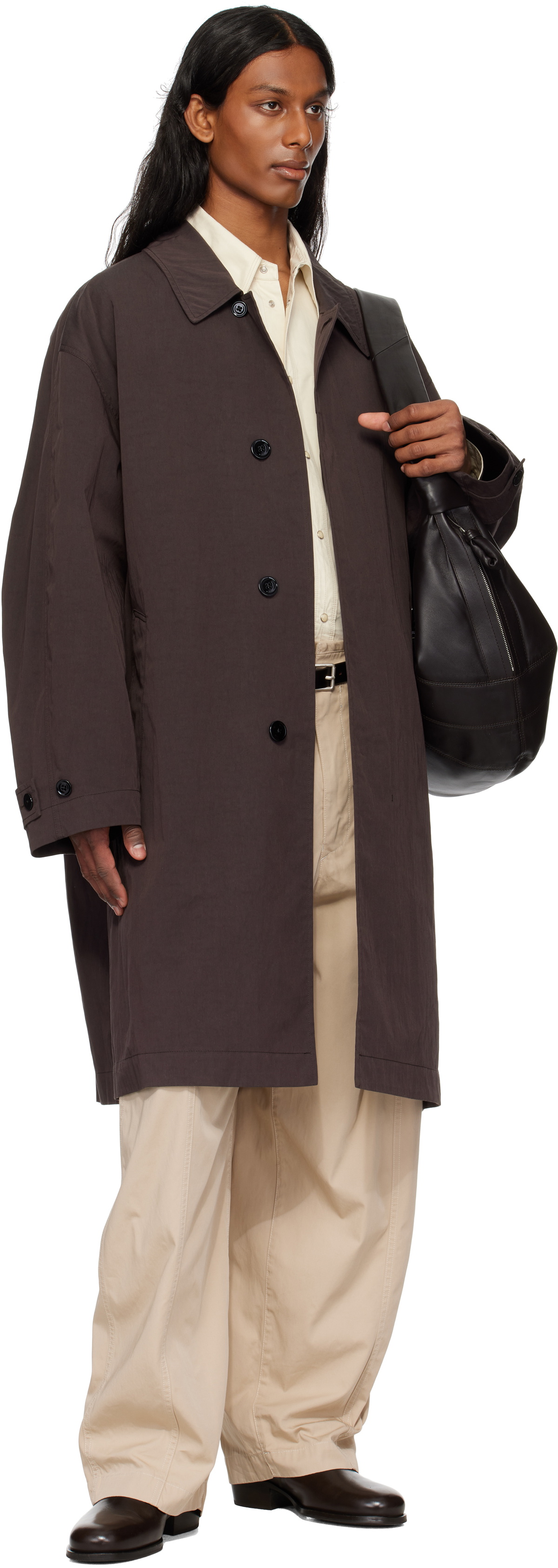 LEMAIRE Brown Car Coat Lemaire