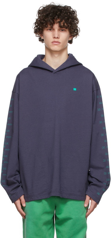 Photo: Acne Studios Indigo Cotton Hoodie