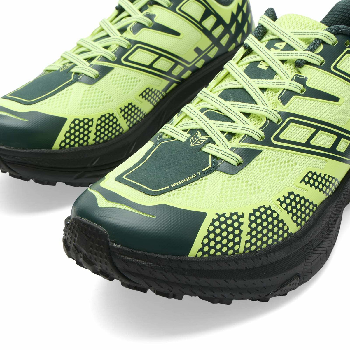Hoka One One Men's Speedgoat 2 Sneaker in Neon Yuzu/Black