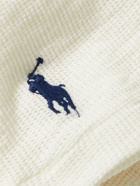 Polo Ralph Lauren - Slim-Fit Logo-Embroidered Waffle-Knit Cotton Henley T-Shirt - Neutrals