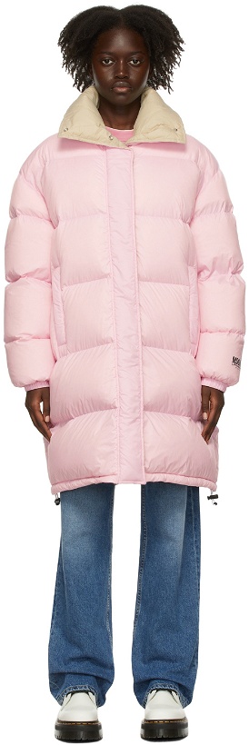 Photo: MSGM Pink Down Puffer Coat