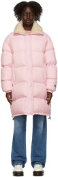 MSGM Pink Down Puffer Coat