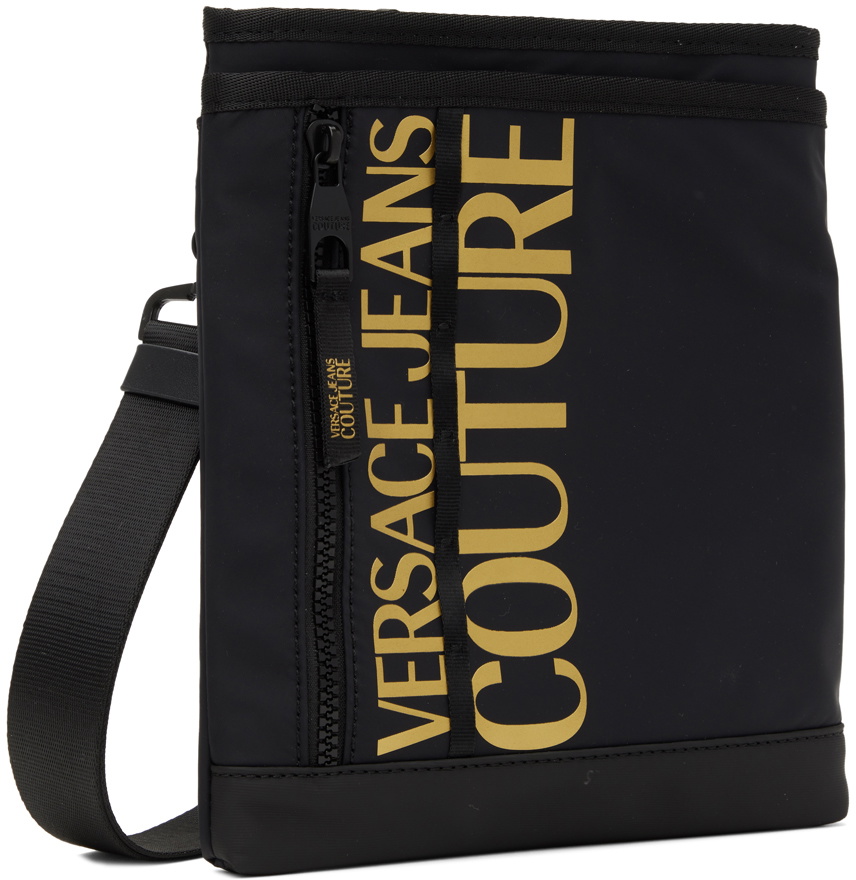 Versace Jeans Couture Black & Gold Logo Bag