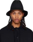 Yohji Yamamoto Black Quilted Fedora