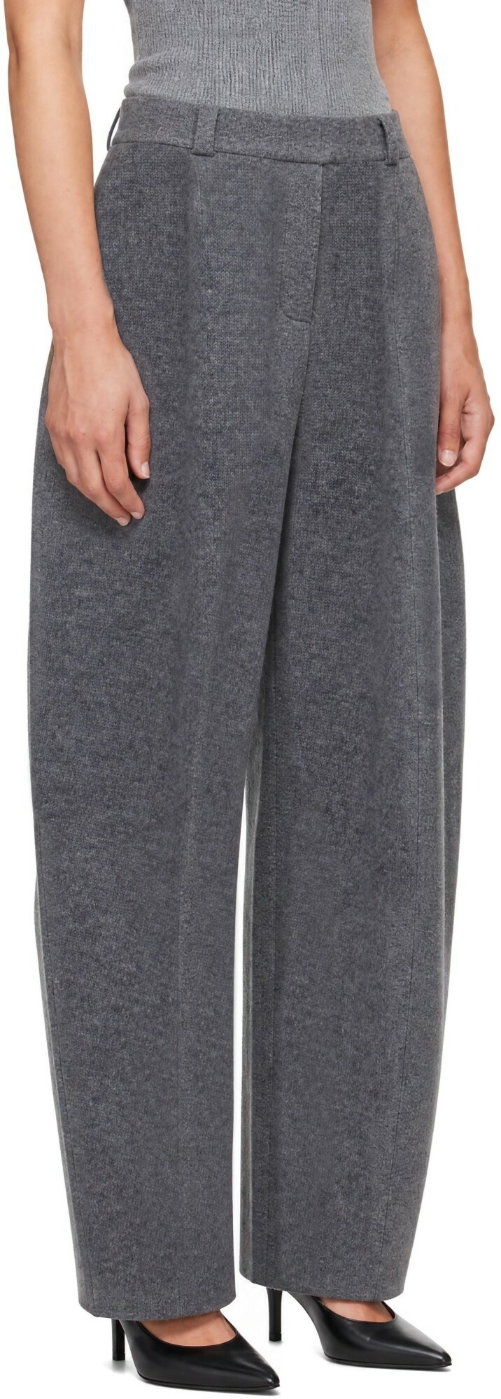 LISA YANG Gray Wrenda Trousers
