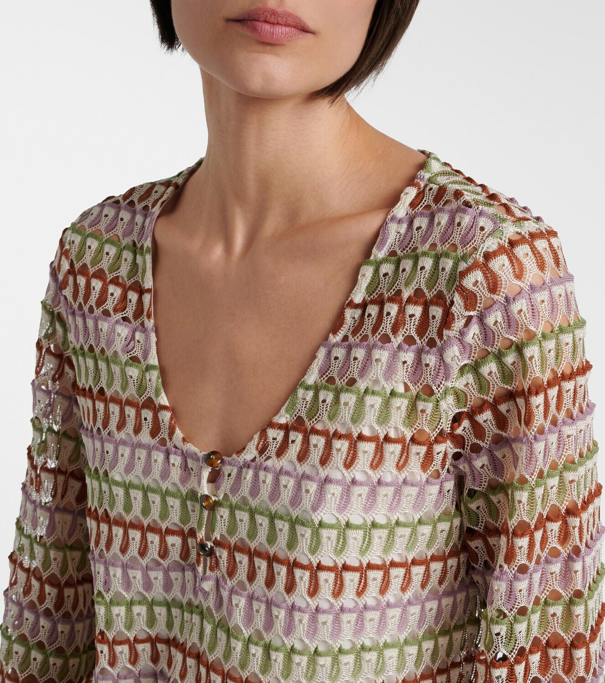 Veronica Beard Novien crochet minidress
