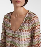 Veronica Beard Novien crochet minidress