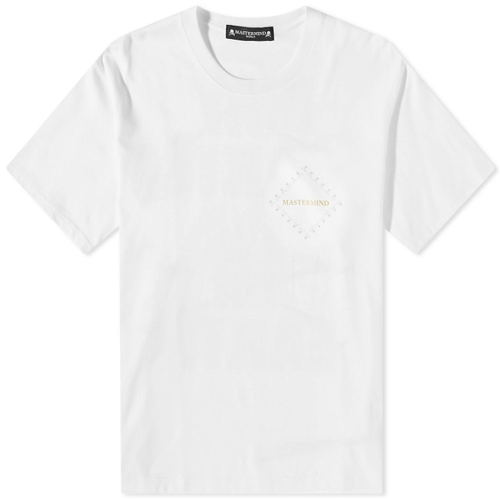 Photo: MASTERMIND WORLD Men's Square Logo T-Shirt in White