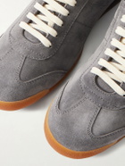 Officine Creative - Hazel 001 Leather-Trimmed Suede Sneakers - Gray