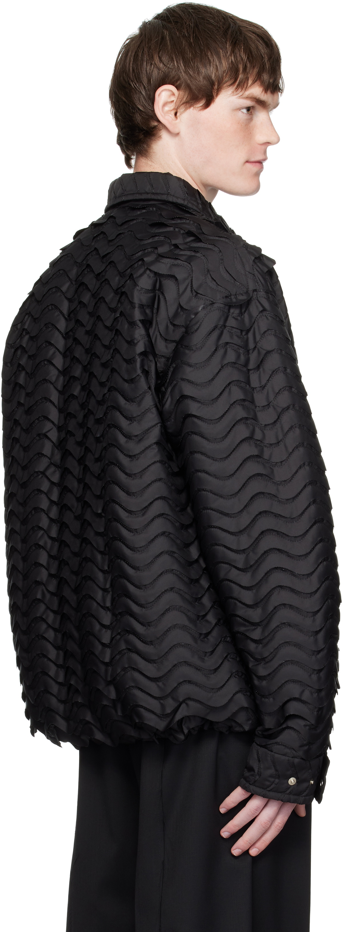 Toga Virilis Black Wave Quilting Jacket