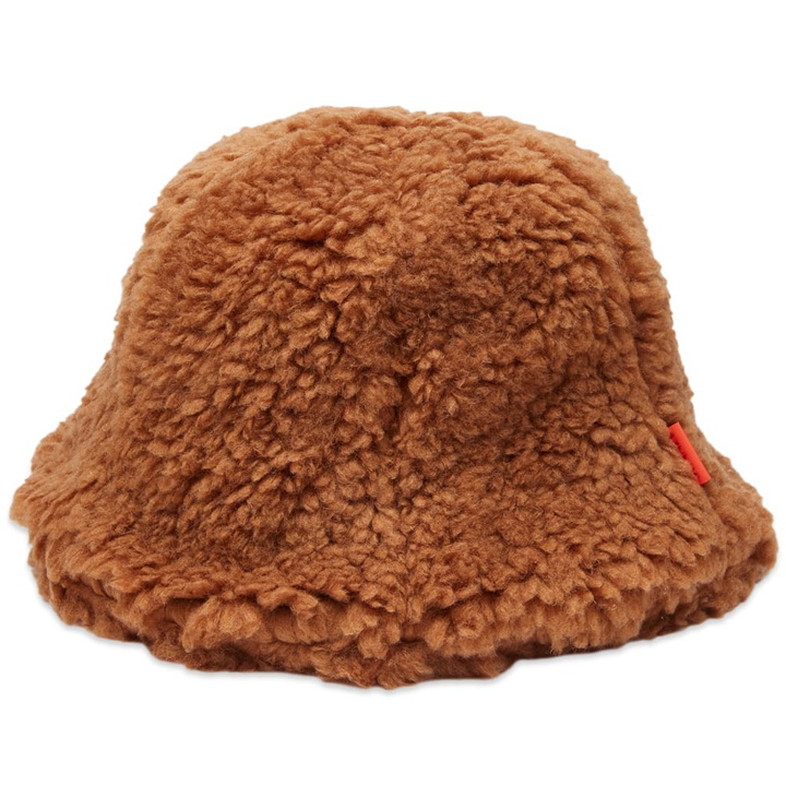 Photo: Sunnei Men's Sherpa Fleece Bucket Hat in Chestnut