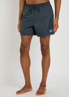Fred Perry Logo-embroidered Shell Swim Shorts Navy