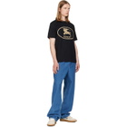 Burberry Black Knight Stamp Cotton T-shirt
