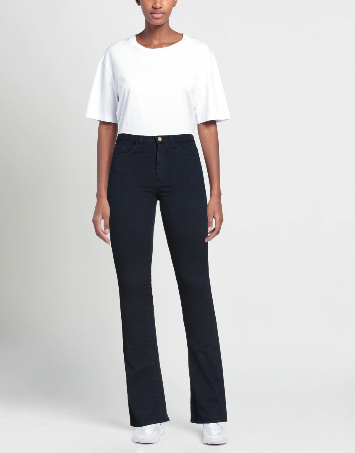 Manila Grace Womens Jeans Midnight in Blue