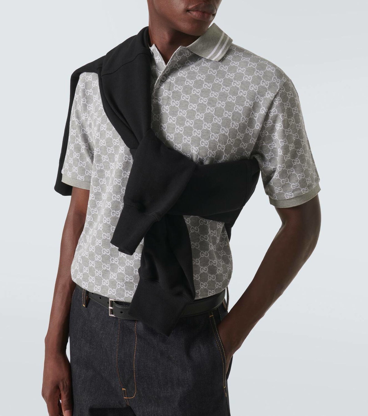 Gucci GG canvas cotton polo shirt