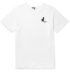 Isabel Marant - Zafferh Logo-Print Mélange Cotton-Jersey T-Shirt - White