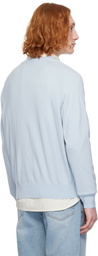 Dunst Blue Soft V-Neck Sweater