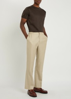 Raith Luxe Mercerised Cotton T-shirt Dark Brown