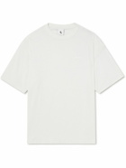 Nike - Solo Swoosh Logo-Embroidered Cotton-Jersey T-Shirt - Neutrals