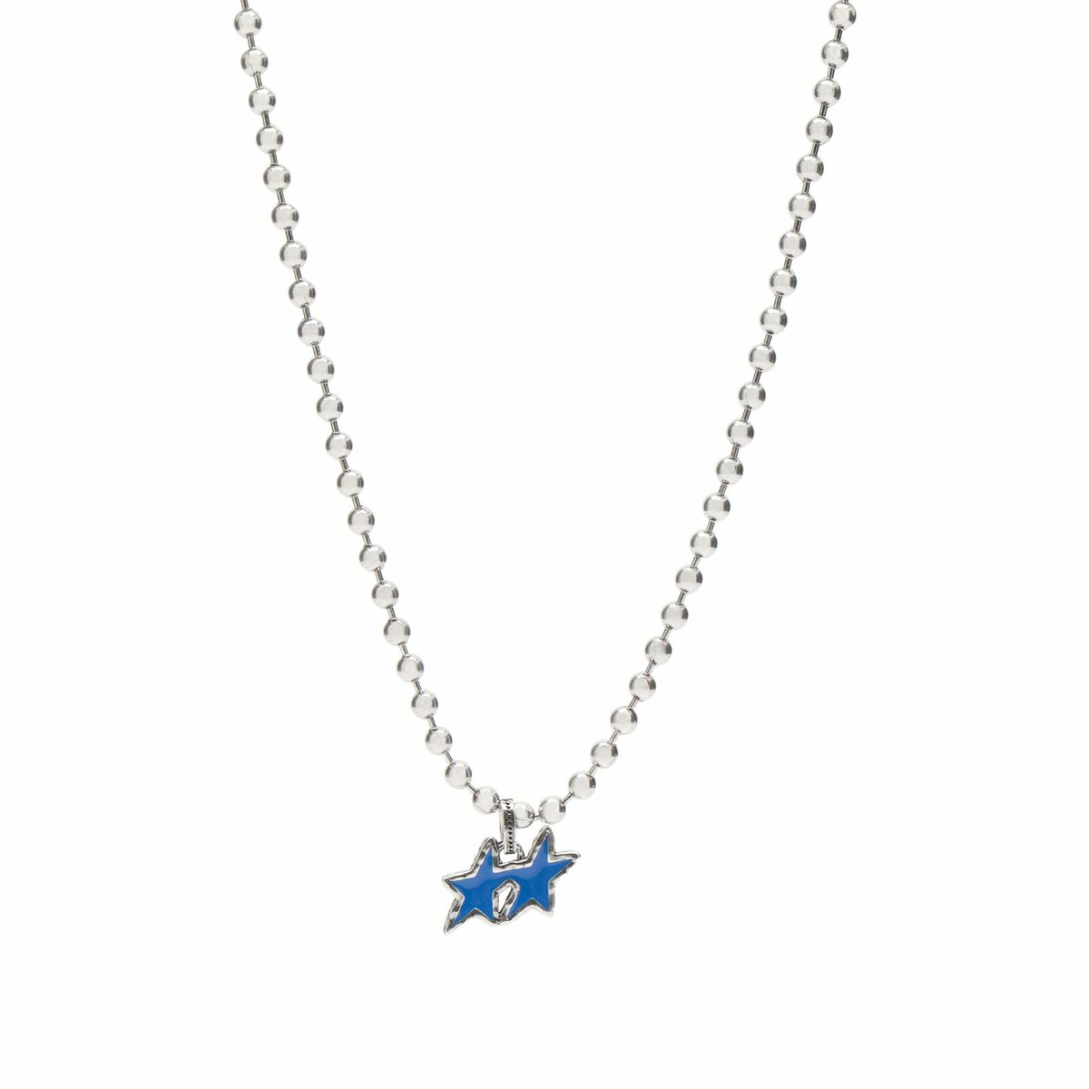 TwoJeys Melted Stars Ball Necklace in Blue 