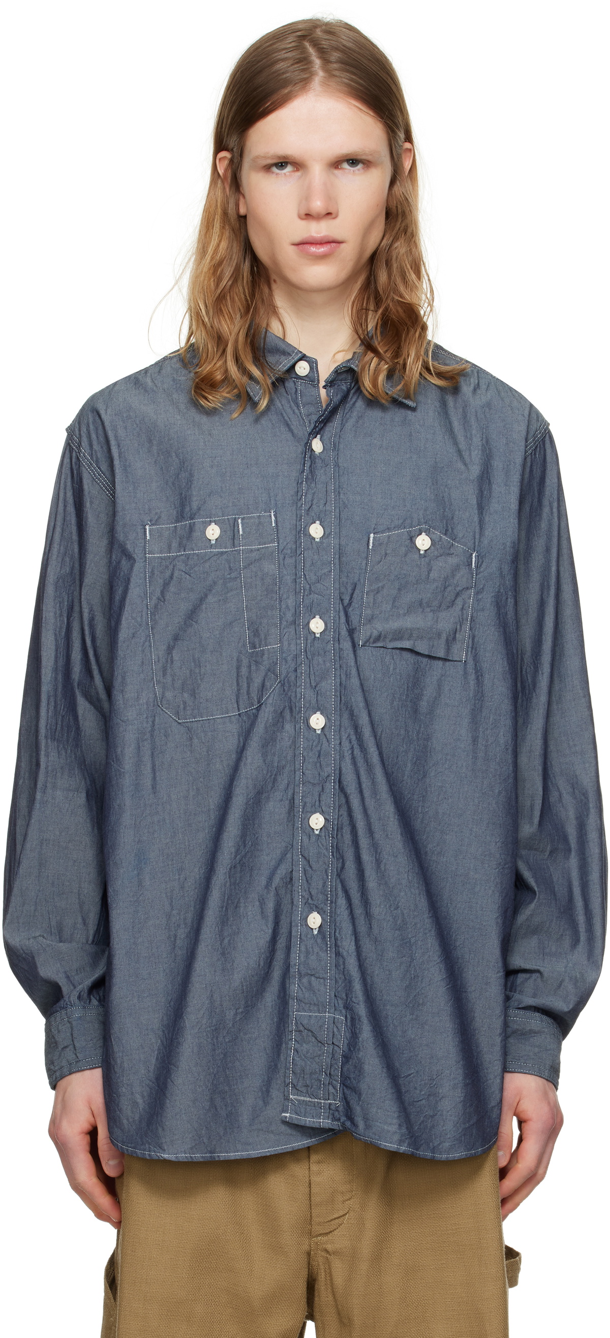Engineered Garments Brown Dayton Shirt Engineered Garments