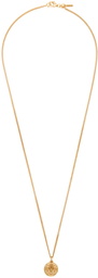 Emanuele Bicocchi Gold Lily Coin Necklace