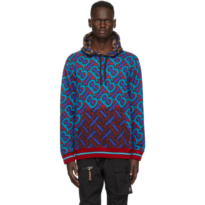 Photo: Burberry Blue and Red Manslow Hoodie