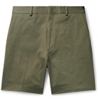 Fendi - Stretch Cotton-Twill Shorts - Green