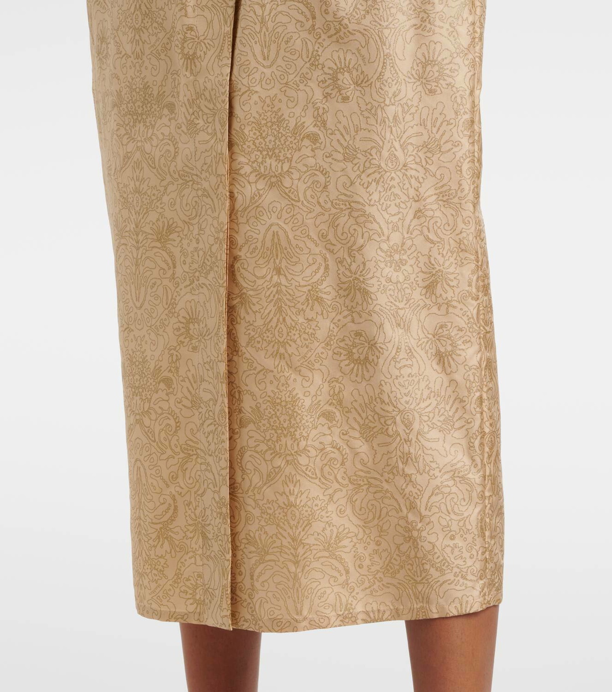 Max Mara Ape belted silk twill maxi dress Max Mara