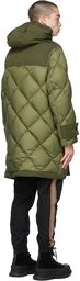 Burberry Green Recycled Nylon Diamond Quilted Coat