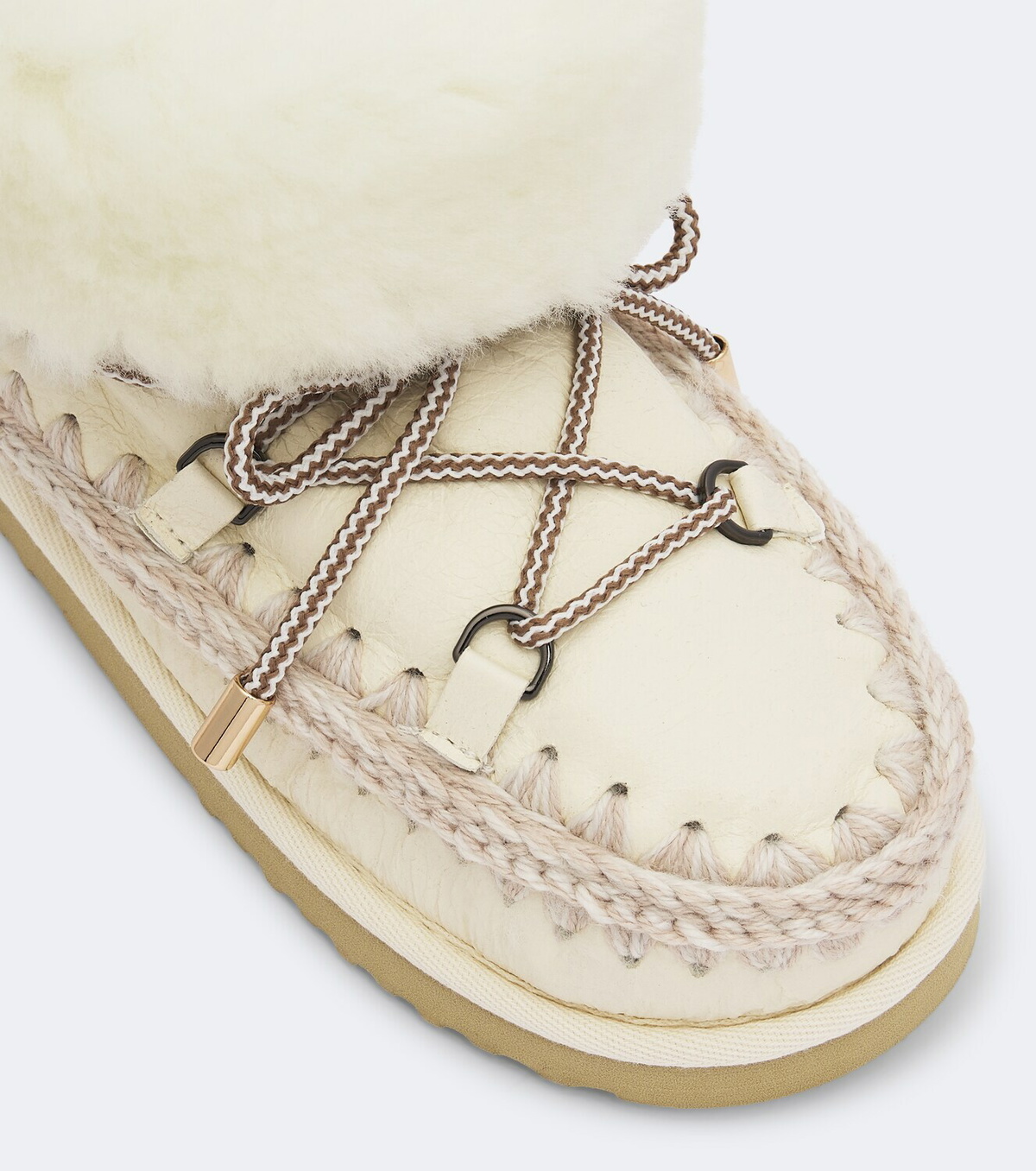 Mou 24 shearling-lined leather ankle boots
