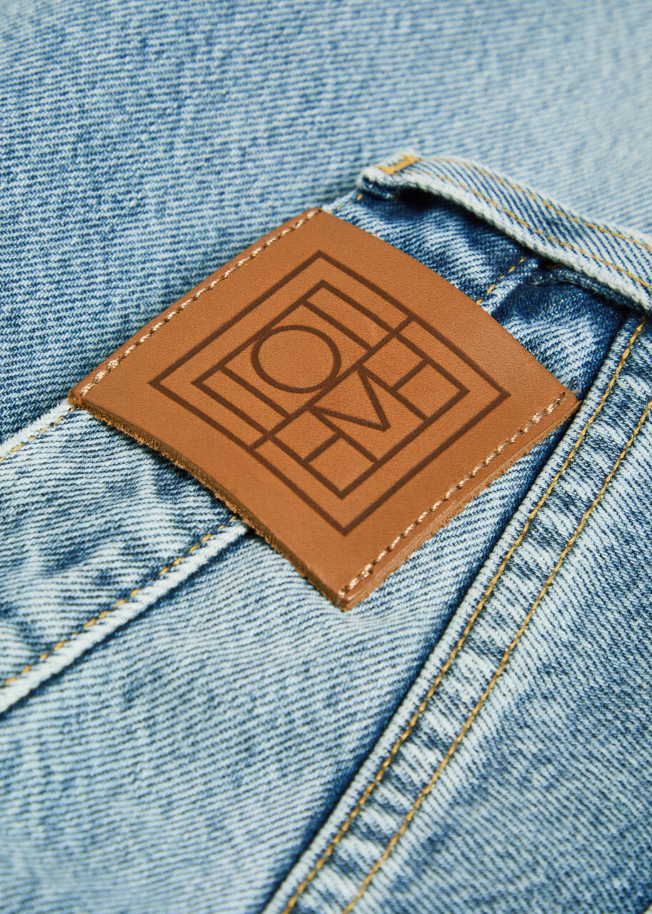 Toteme Twisted-seam Straight-leg Jeans Light Blue