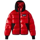 Moncler Grenoble Men's Marcassin Padded Down Jacket in Red