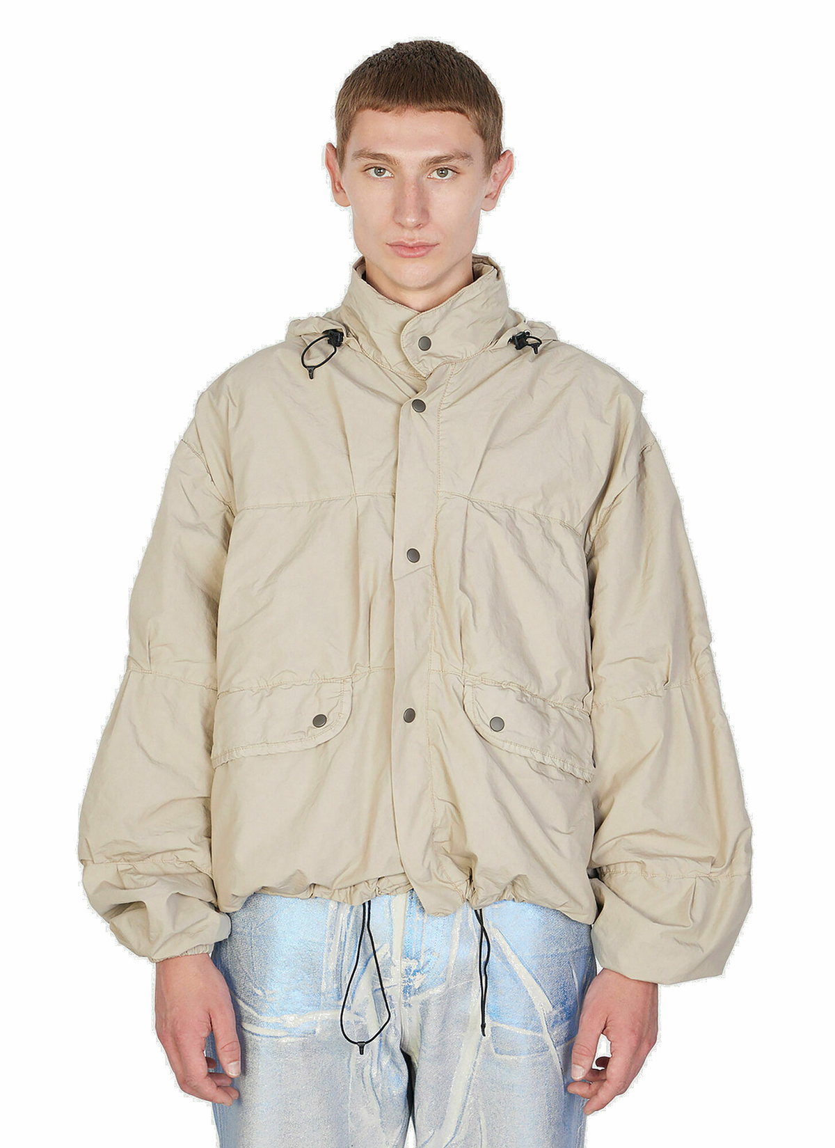 Our Legacy - Exhale Puffer Jacket in Beige Our Legacy