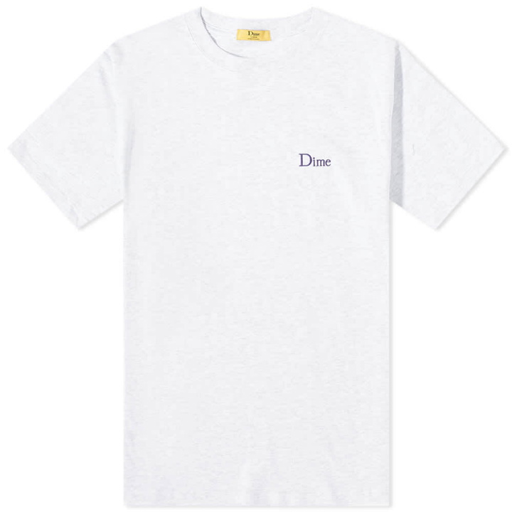 Photo: Dime Men's Classic Small Logo T-Shirt in Ash