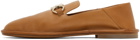 Salvatore Ferragamo Tan Nomadic Stories Loafers