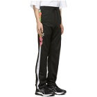 Doublet Black Chaos Embroidery Track Pants