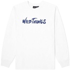 Wild Things Men's Long Sleeve Logo Pocket T-Shirt in White