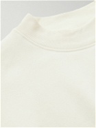 NN07 - Cotton-Blend Jersey Mock-Neck Sweatshirt - Neutrals