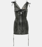 KNWLS Nihil leather minidress