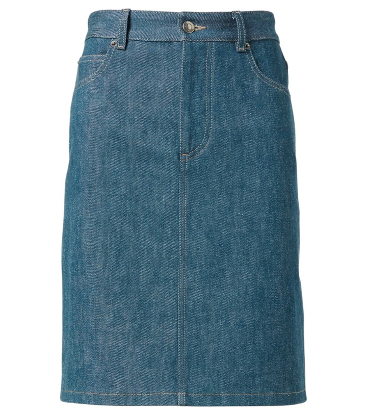 Photo: Loro Piana Joanne denim miniskirt