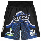 END. x Aries Moto Dodgem Airtex Short in Black/Blue
