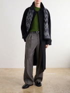 Missoni - Striped Crochet-Knit Wool Scarf - Gray