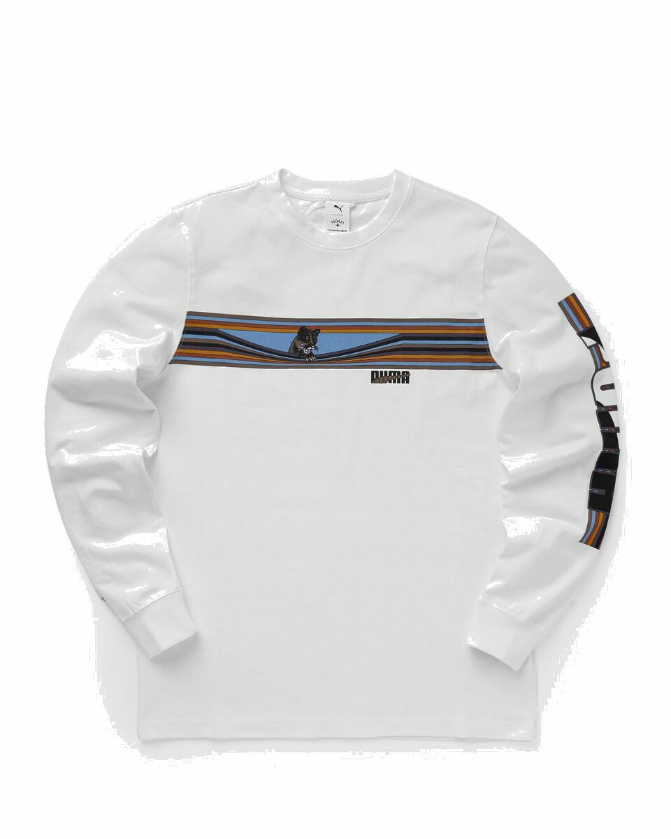 Photo: Puma Puma X Noah Graphic Longsleeve White - Mens - Longsleeves